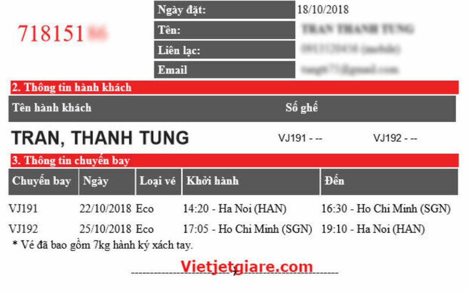 Hãy kiểm tra thật kỹ thông tin trên vé