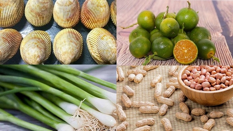 Nguyên liệu cần chuẩn bị làm sò dương nướng mỡ hành