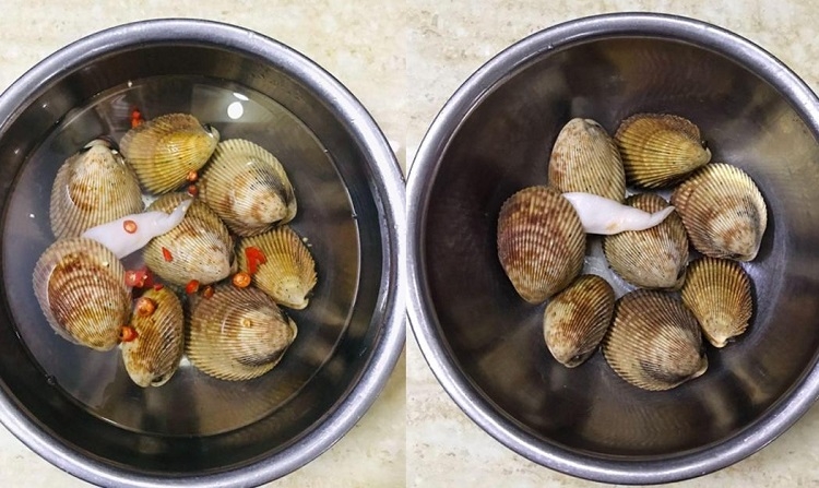 Sơ chế sò dương