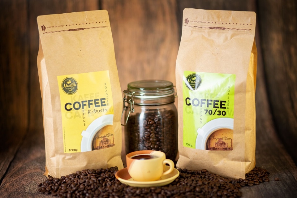Sự phối hợp giữa hai loại hạt cà phê Arabica và Robusta