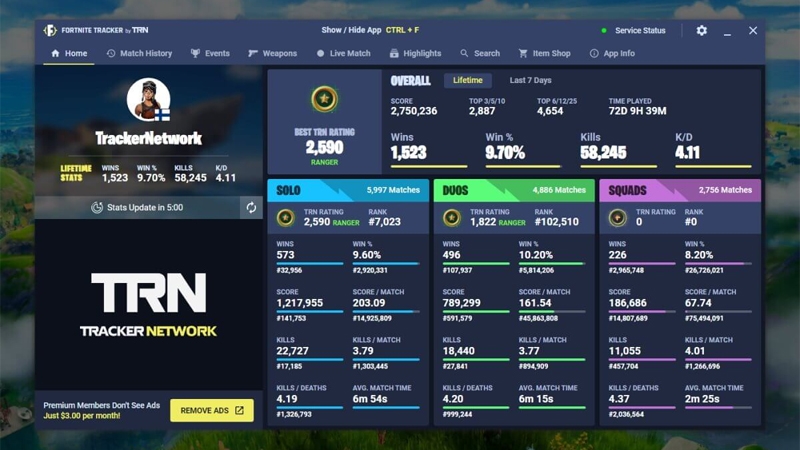 Fortnite Tracker - hình 1