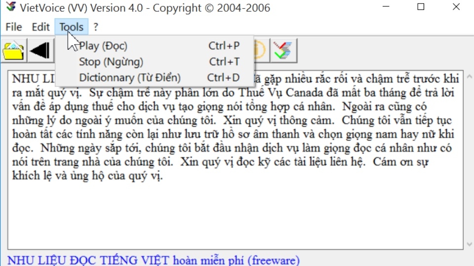 VietVoice cung cấp nhiều giọng đọc nam nữ khác nhau