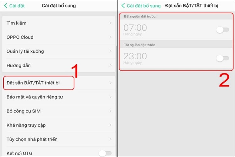 Cách tắt nguồn Oppo - h3
