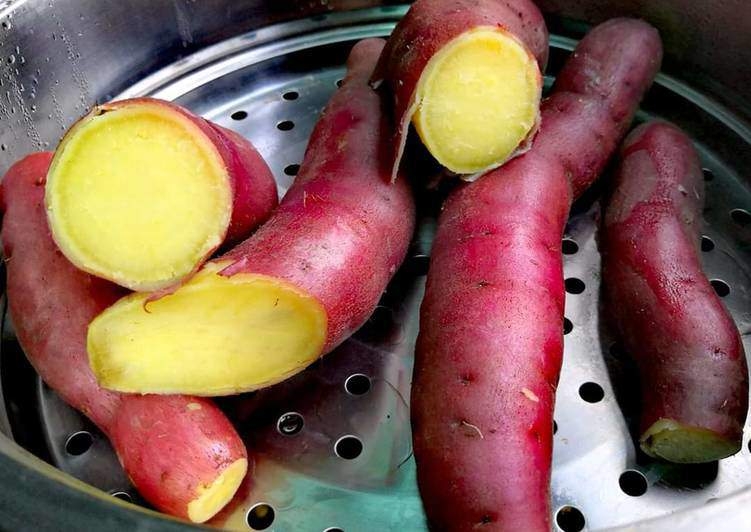 cách hấp khoai lang mật 2
