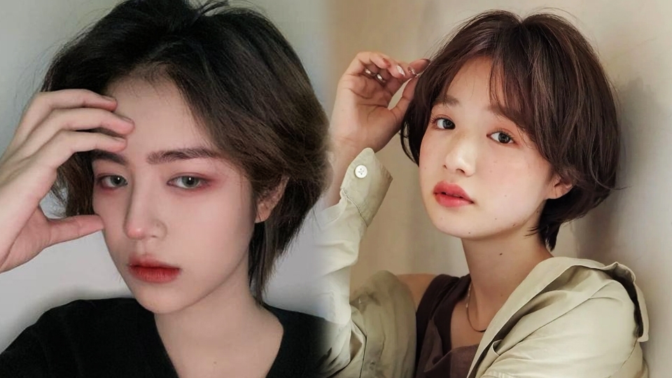 Kiểu tóc tomboy hai mái.