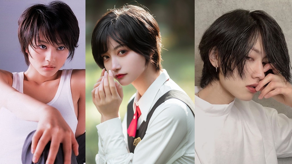Kiểu tóc tomboy nữ Nhật Bản.