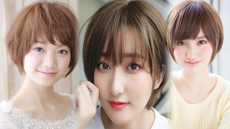 Kiểu tóc tomboy duỗi phồng.