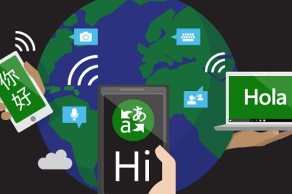 Phần mềm dịch giọng nói Microsoft Translator .