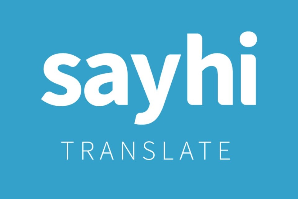 Phần mềm dịch giọng nói SayHi Translate.