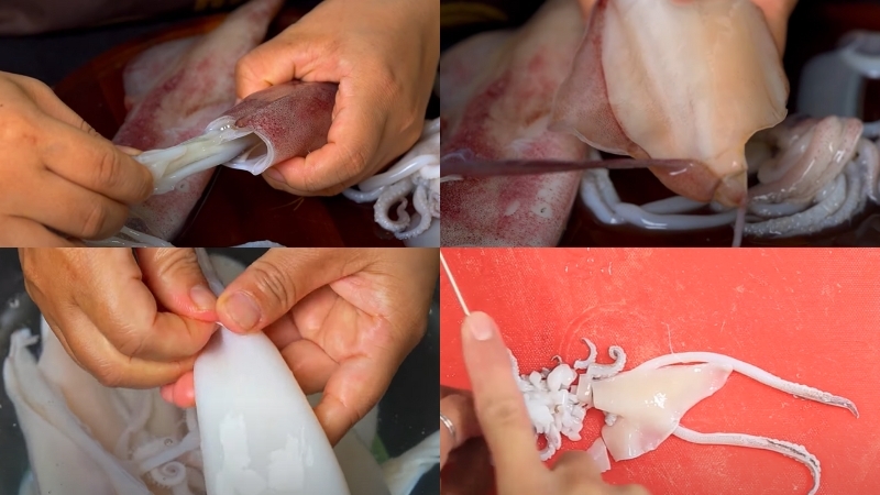 Cách chế biến mực nhồi thịt hấp bia (hình 1)