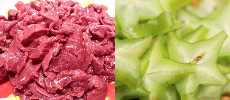Cách chế biến thịt trâu xào khế (Hình 2)