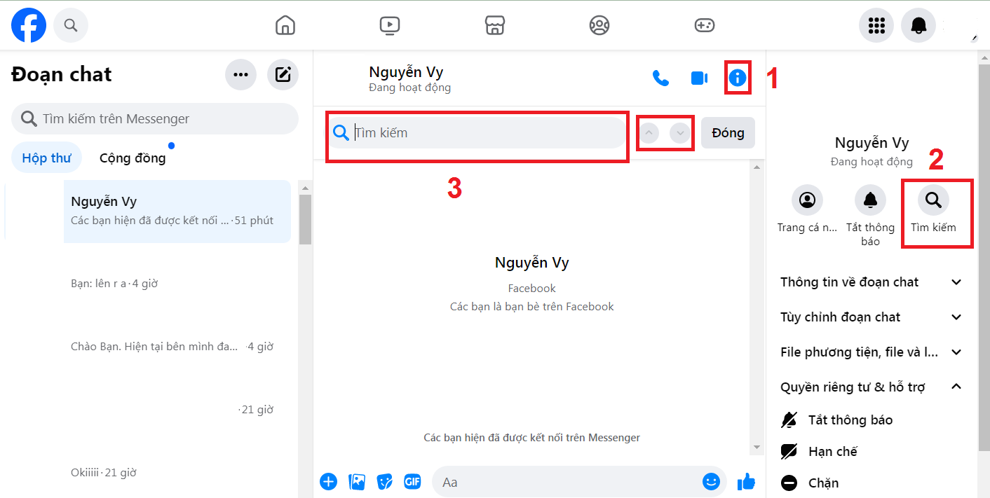 Làm sao tìm tin nhắn trên Messenger theo ngày bằng điện thoại? 12