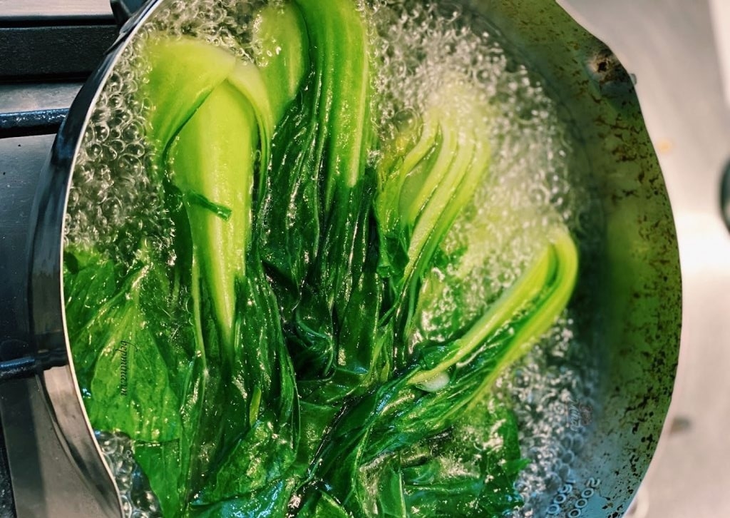 Cải thìa xào nấm đông cô 12