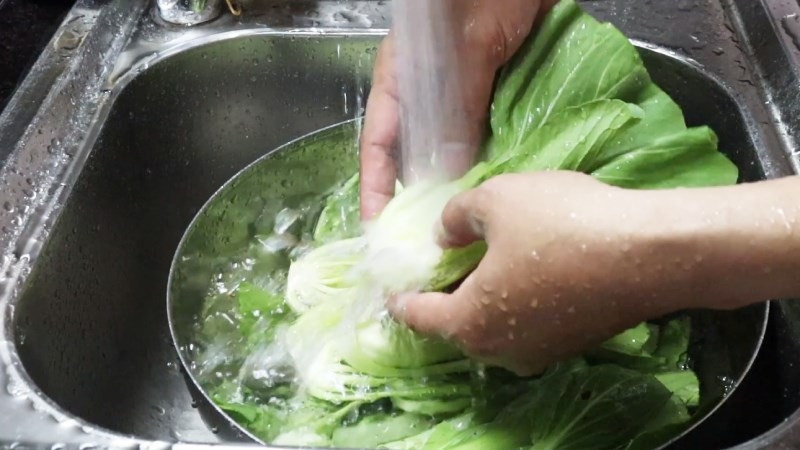 Cải thìa xào nấm đông cô 2
