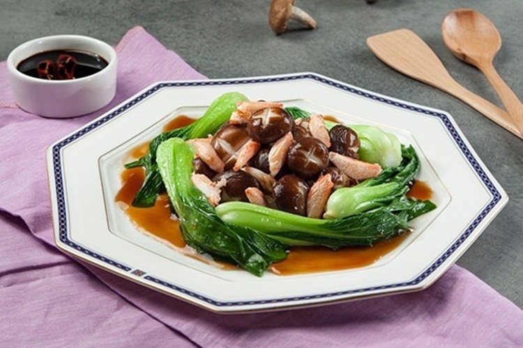 Cải thìa xào nấm đông cô 4