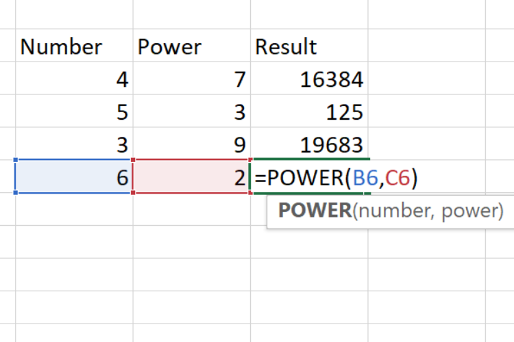 Tìm hiểu hàm bình phương trong Excel về tính năng và cách sử dụng chi tiết nhất - hình 4