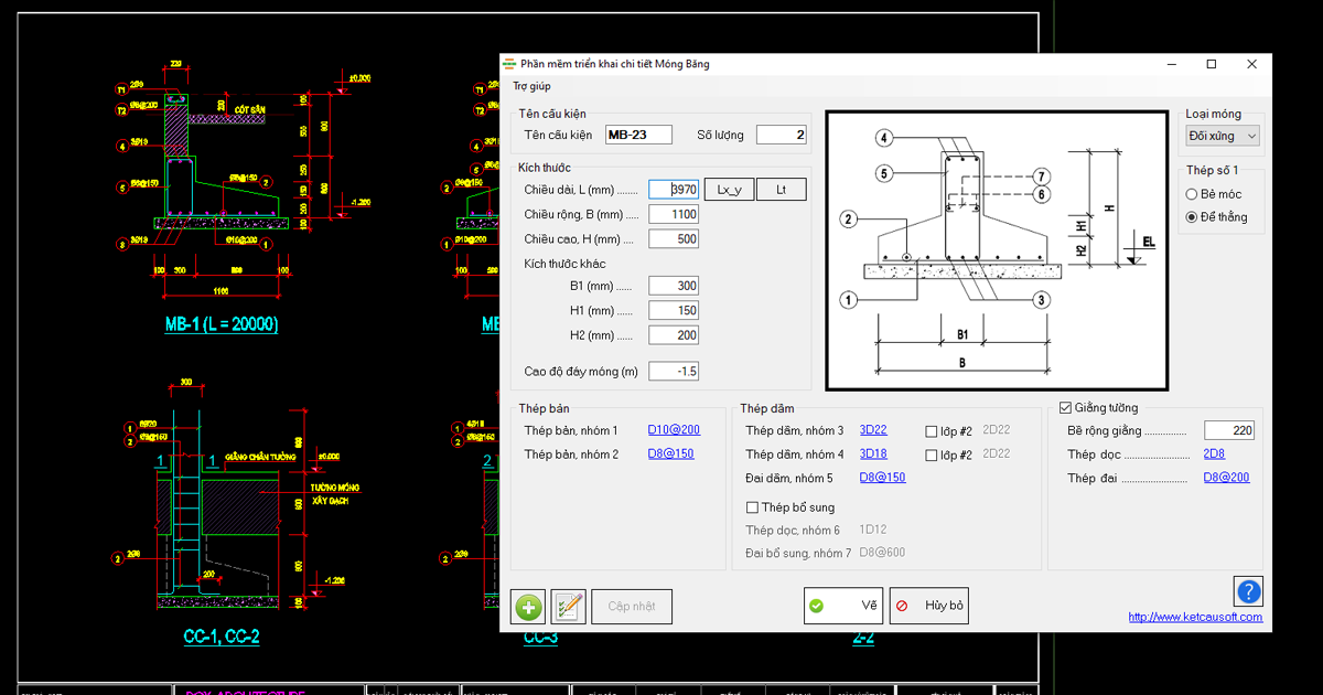 phần mềm thống kê thép 5