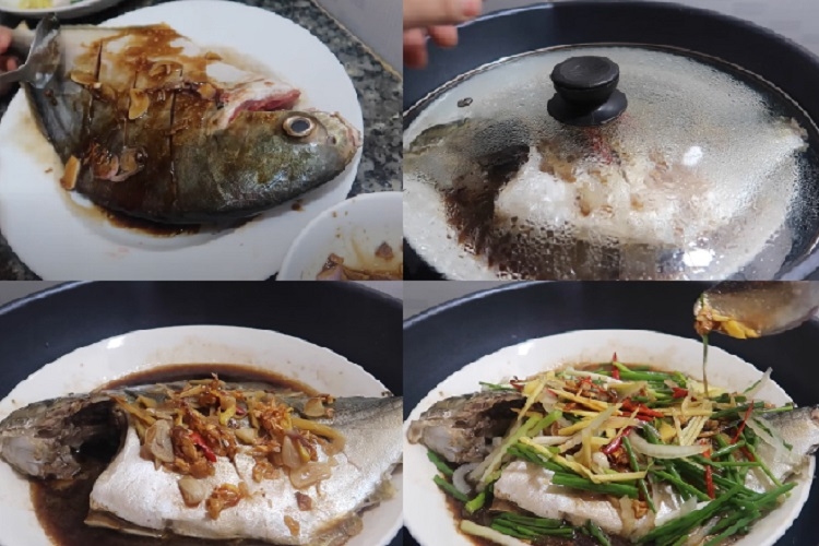 Cá chim hấp xì dầu (Hình 6)
