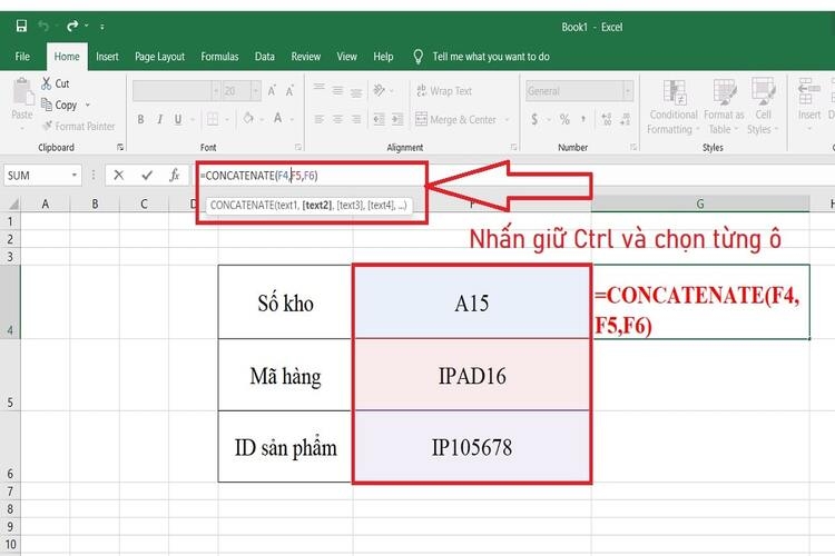 Nối chuỗi trong excel - hình 2