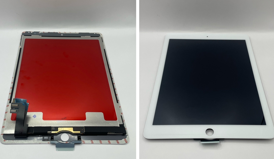 Lỗi phần cứng khiến màn hình iPad Air 2 bị nhòe màu.