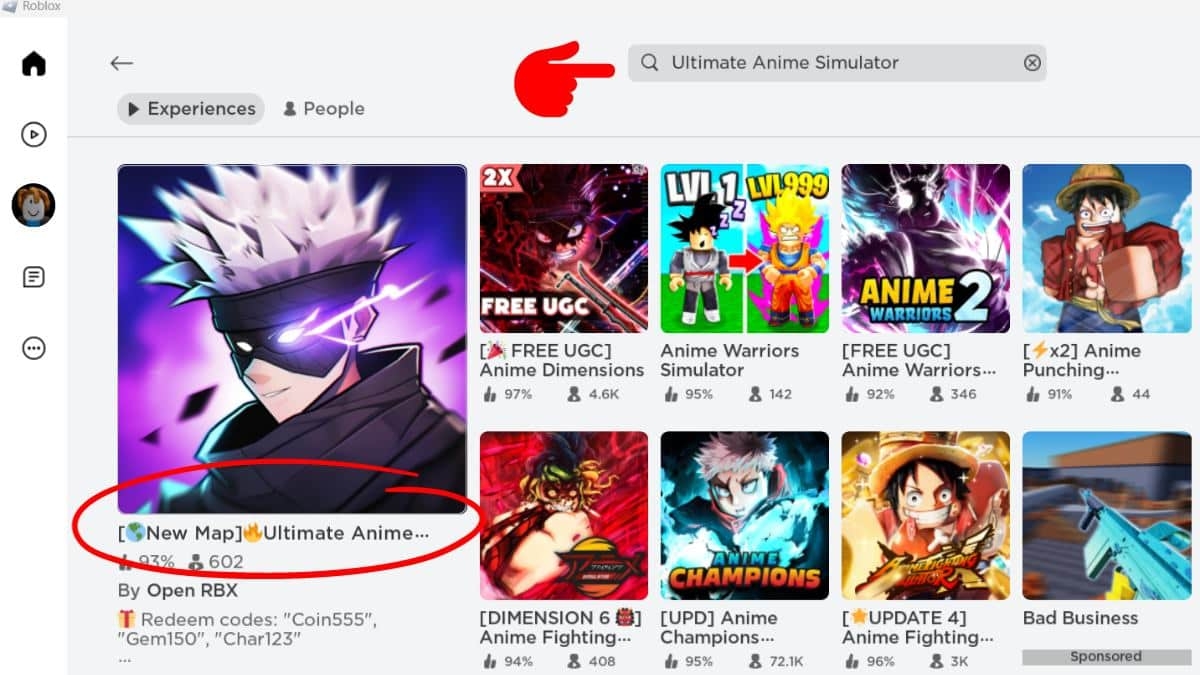 code Ultimate Anime Simulator (ảnh 2)