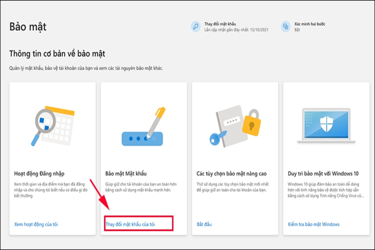Cách đổi mật khẩu Outlook - hình 3