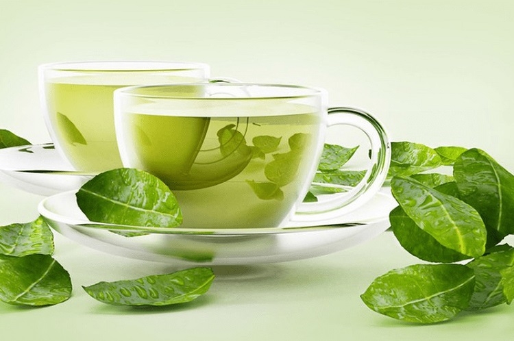 Ngâm hạt chia trong trà