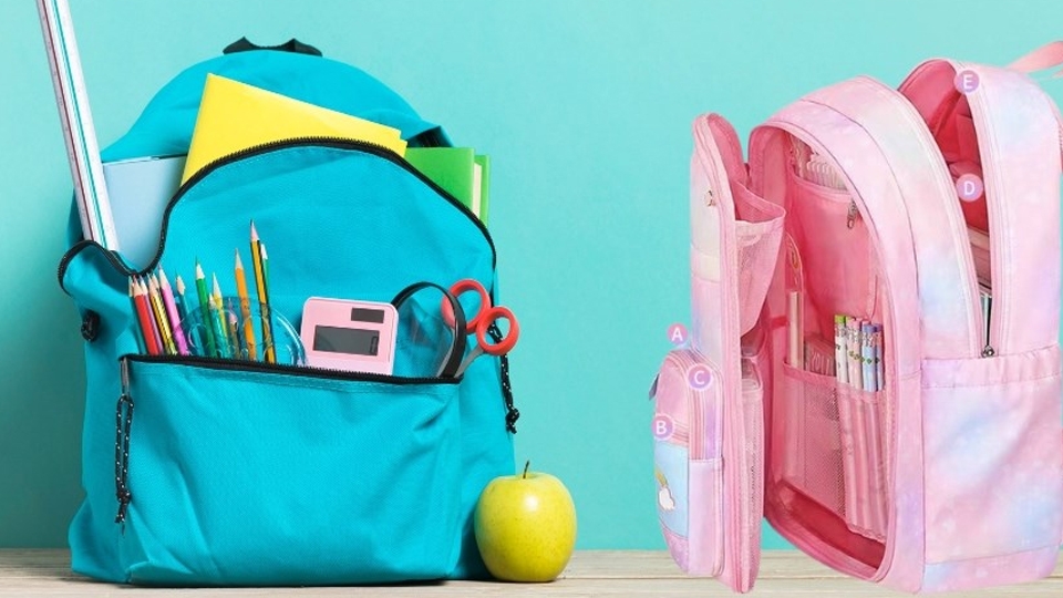 Chọn mua balo cho bé có ngăn phụ.