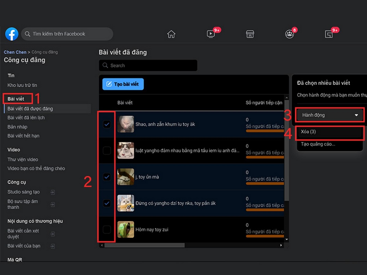 cách xóa tất cả bài đăng trên facebook bằng điện thoại - hình 29