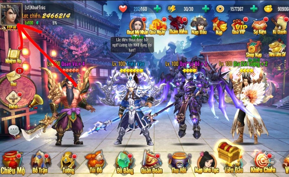 nhập code Thần Ma Tam Quốc