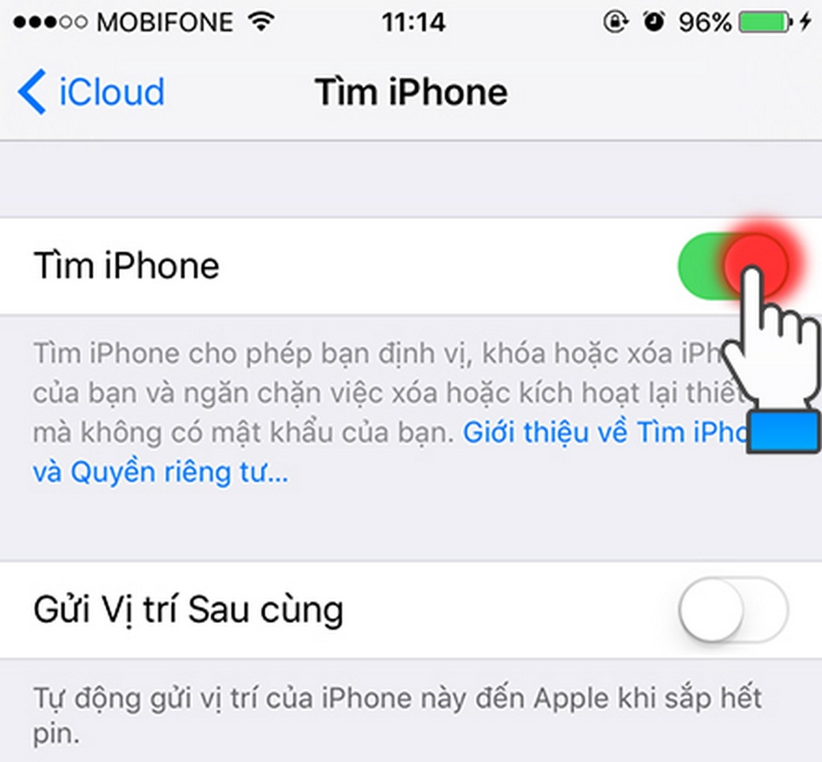 cảnh báo tìm iphone là gì - hình 4