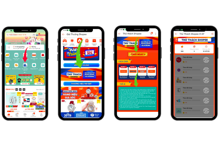 Cách 3 tham gia thử thách Shopee