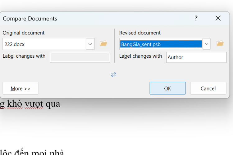 Hướng dẫn so sánh 2 file Word để tìm ra sự khác biệt đơn giản và nhanh chóng - hình 1