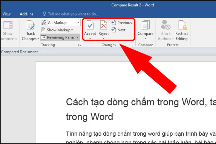 Hướng dẫn so sánh 2 file Word để tìm ra sự khác biệt đơn giản và nhanh chóng - hình 3