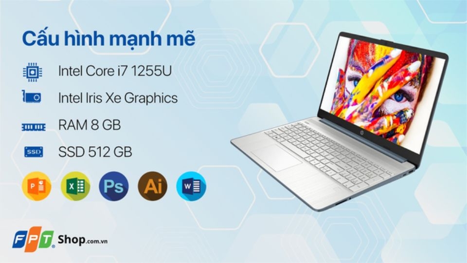 Laptop HP 15s-fq5146TU i7 8GB