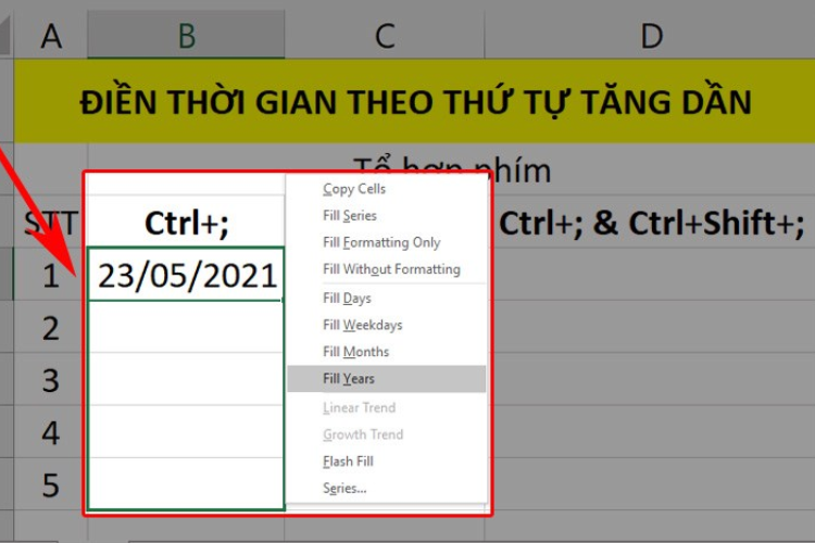 Hướng dẫn cách tạo hàm để tự nhảy ngày tháng trong Excel có thể bạn chưa biết - hình 4