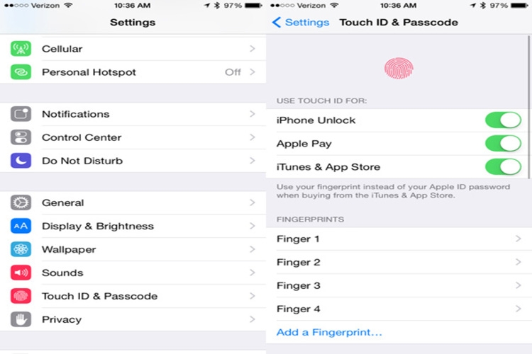 không thể kích hoạt touch id trên iPhone này - hình 1