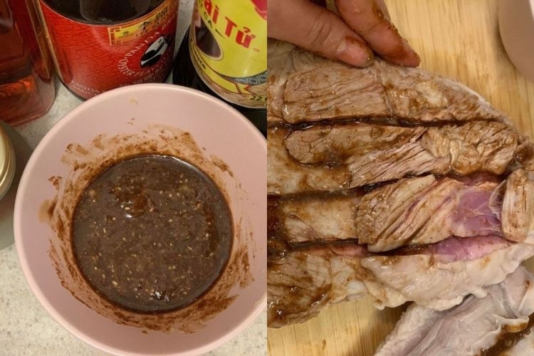 Làm sốt ướp thịt