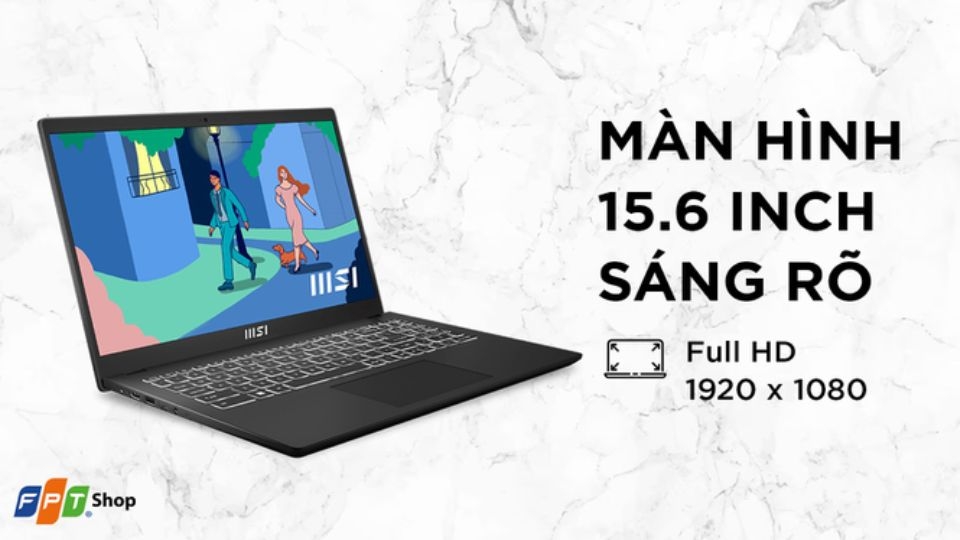 Laptop MSI Modern 15 B7M-231VN R5 16GB