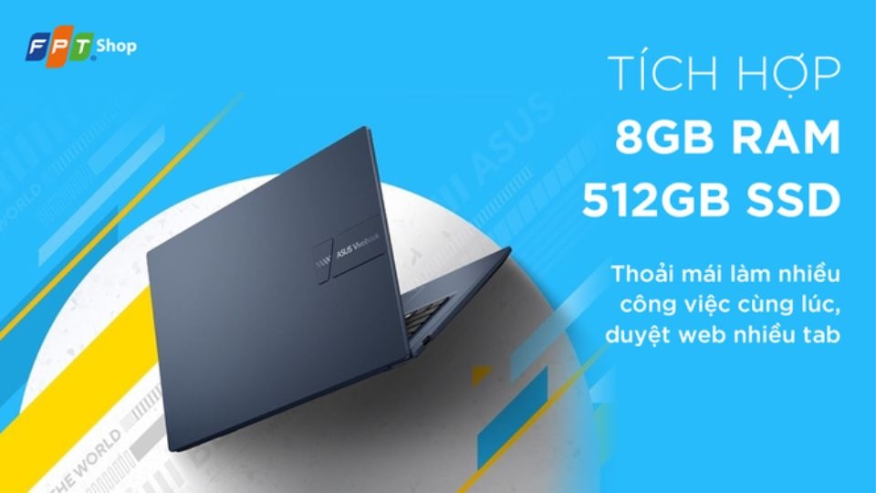 Laptop Asus Vivobook X1404ZA-NK387W i3 8GB