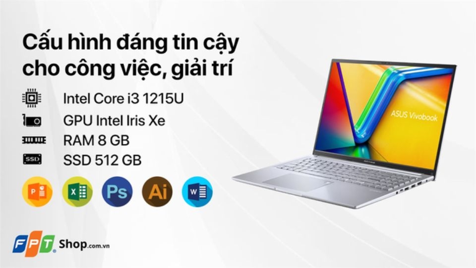 Laptop Asus Vivobook 16 X1605ZA-MB193W i3 8GB