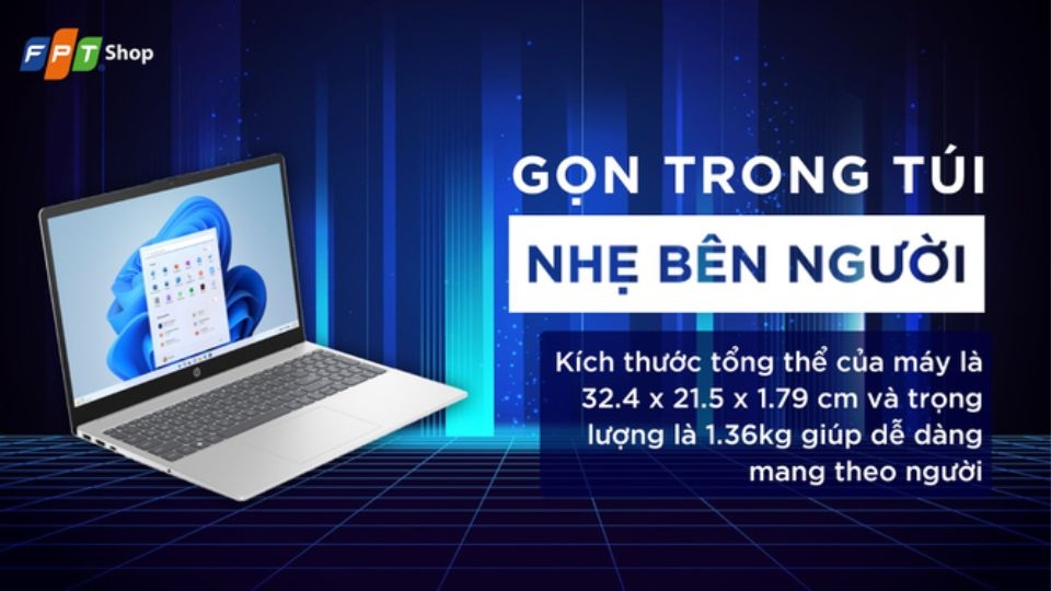 Laptop HP 15-fd0079TU i5 16GB