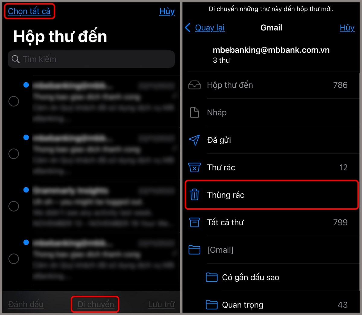 xóa tất cả thư trong gmail trên điện thoại - hình 2