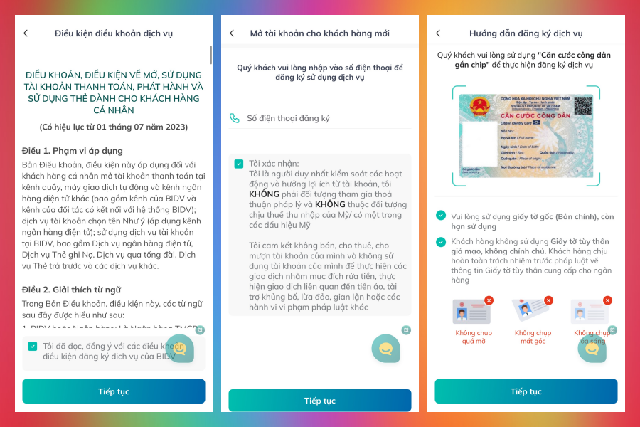mở tài khoản BIDV online (ảnh 5)