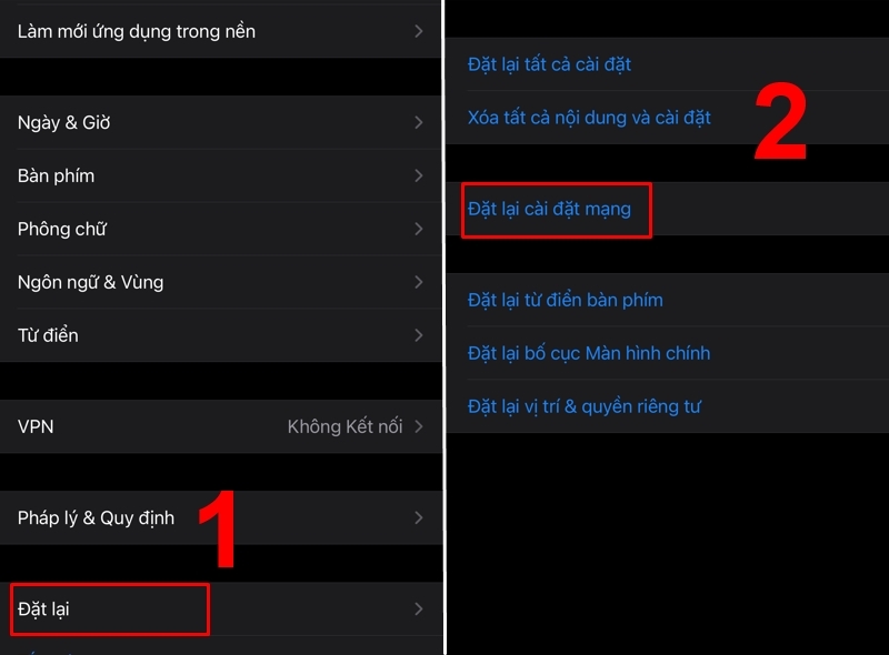 iPhone nhận SIM nhưng không gọi được 6