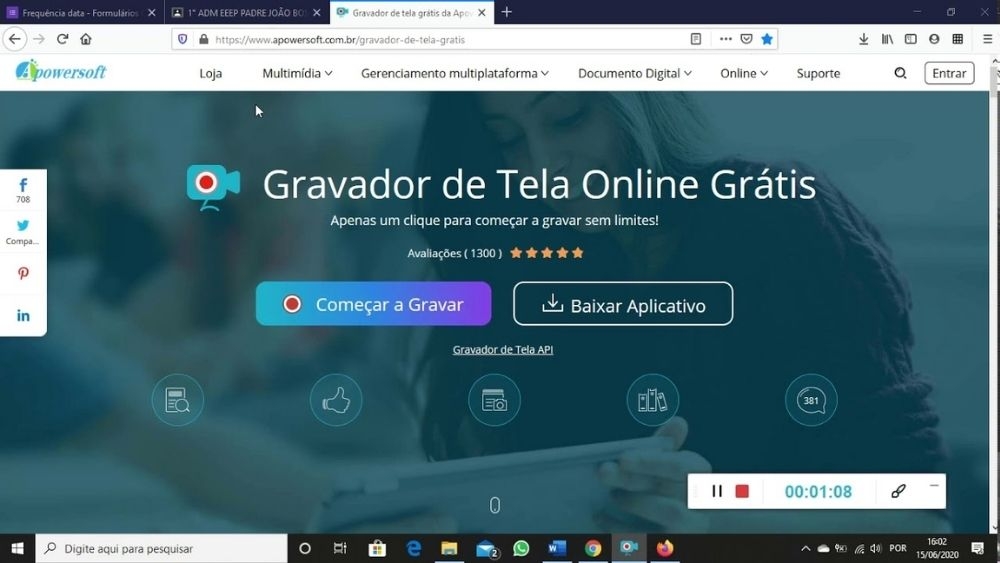Quay màn hình laptop bằng phần mềm Apowersoft Online