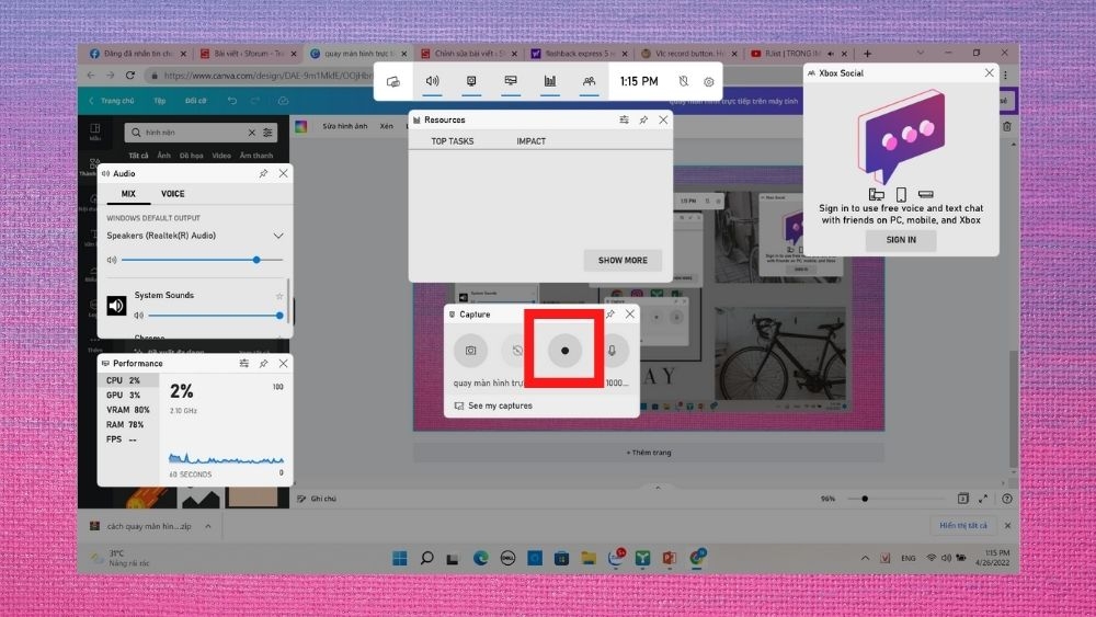 quay màn hình máy tính laptop có âm thanh bằng cách sử dụng công cụ Xbox - ảnh 3