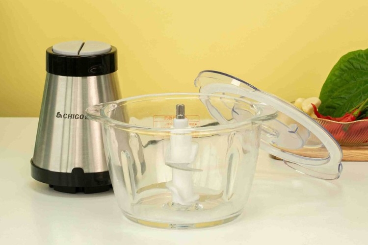 Máy xay thịt Chigo với cốc xay thủy tinh dung tích đến 4 lít