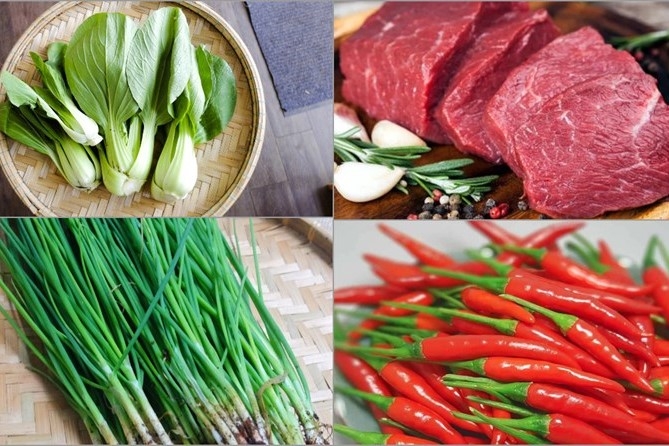Công thức và cách làm thịt bò xào rau cải thìa - 2