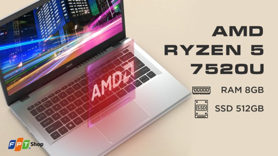 Laptop Acer Aspire 3 A314-23M-R4TX R5 8GB